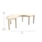 Flash Furniture 29.5 in W, 59 in L, 18 in H, Beechwood, Birch Plywood, Beech MK-ME088014-GG - alternate 2